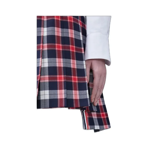 Thom Browne Checkered Pleated Mini Skirt