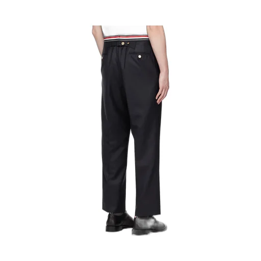 Thom Browne Striped Band Cropped Trousers