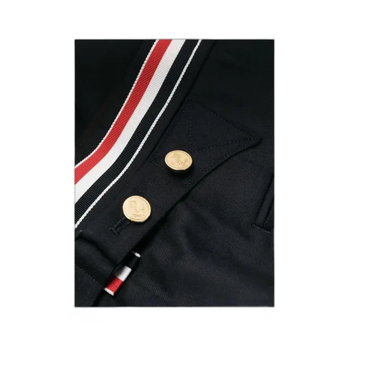 Thom Browne Striped Band Cropped Trousers