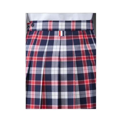 Thom Browne Checkered Pleated Mini Skirt