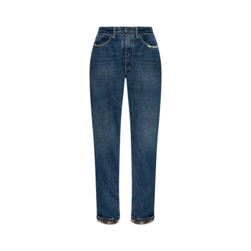 Maison Margiela Vintage Checkered Detailed Jeans