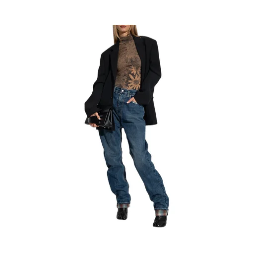 Maison Margiela Vintage Checkered Detailed Jeans