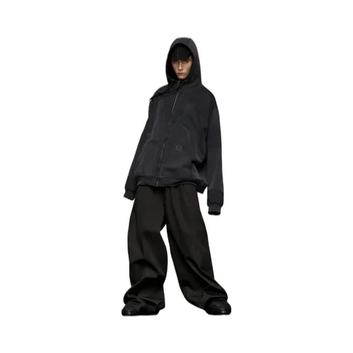 Maison Margiela Zip Up Drawstring Hoodie