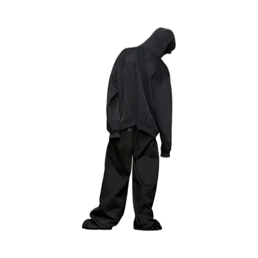 Maison Margiela Zip Up Drawstring Hoodie