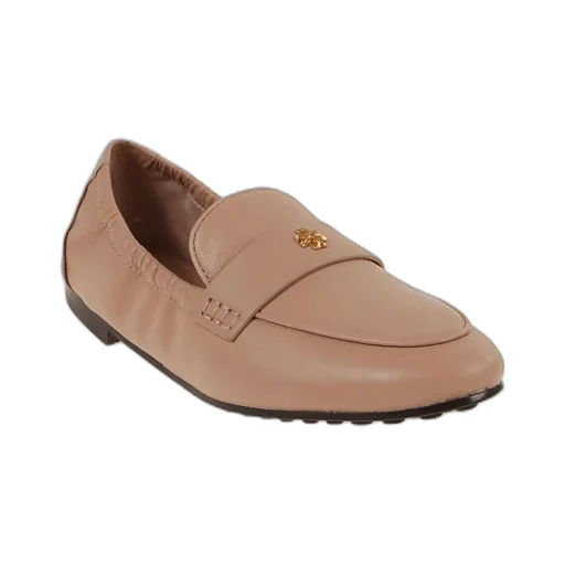 Tory Burch Logo Plaque Slip-On Loafers