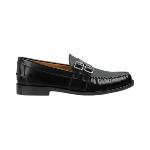 Gucci Gg Supreme Buckle Loafers