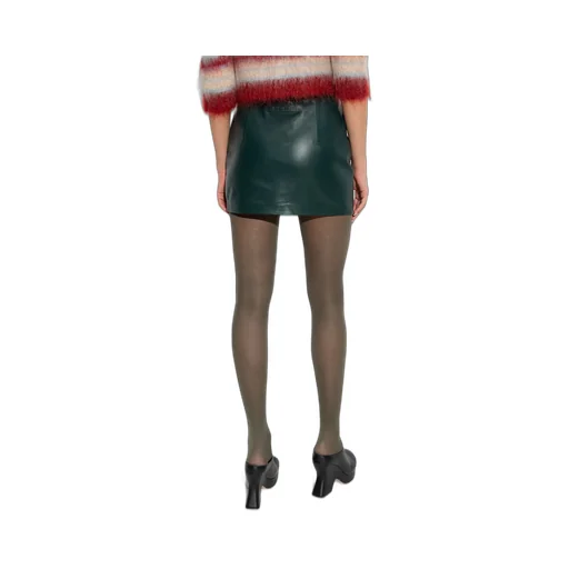 Marni Mini Leather Skirt