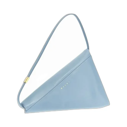 Marni Prisma Logo Embossed Shoulder Bag