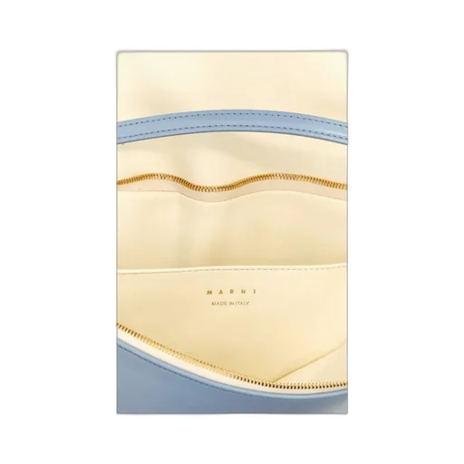 Marni Prisma Logo Embossed Shoulder Bag