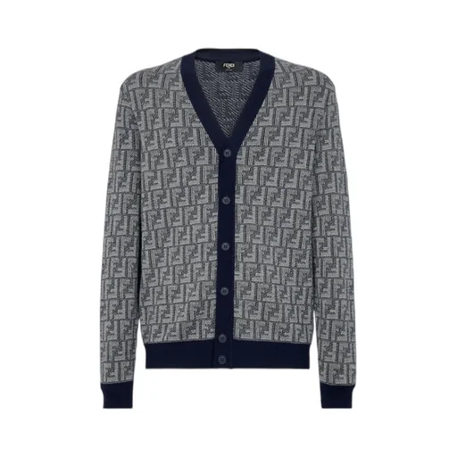 Fendi Monogrammed Buttoned Cardigan
