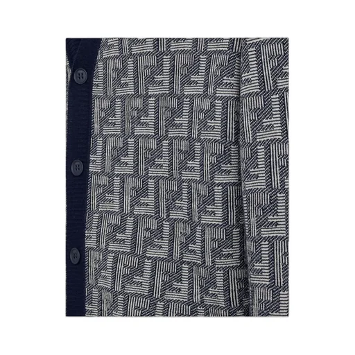 Fendi Monogrammed Buttoned Cardigan