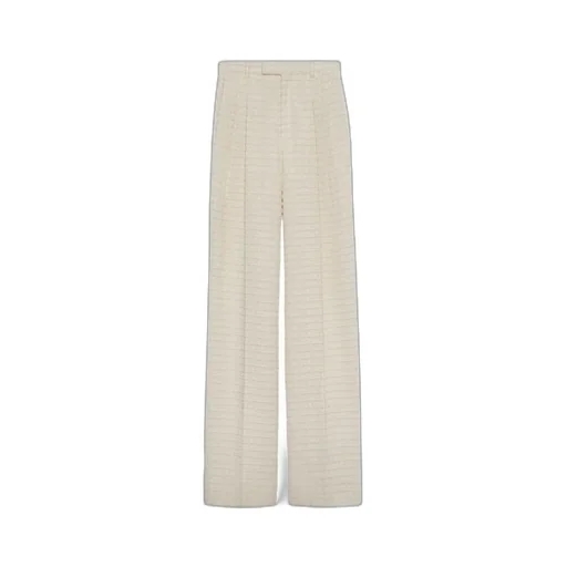 Gucci Wide Leg Tweed Trousers