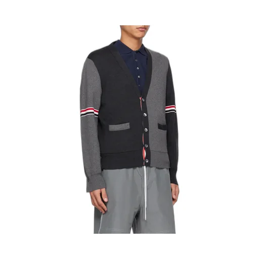 Thom Browne Color-Block Buttoned Cardigan