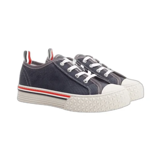 Thom Browne Round-Toe Lace-Up Sneakers