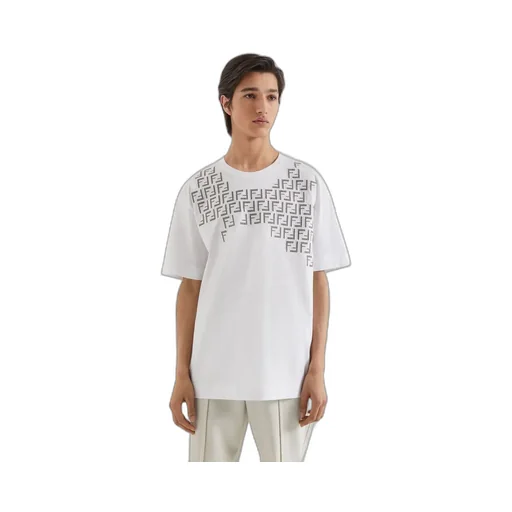 Fendi Monogram Print Crewneck T-Shirt
