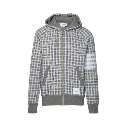 Thom Browne Checkered Zip-Up Jacket
