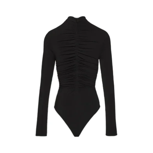 Magda Butrym Gathered High-Neck Bodysuit