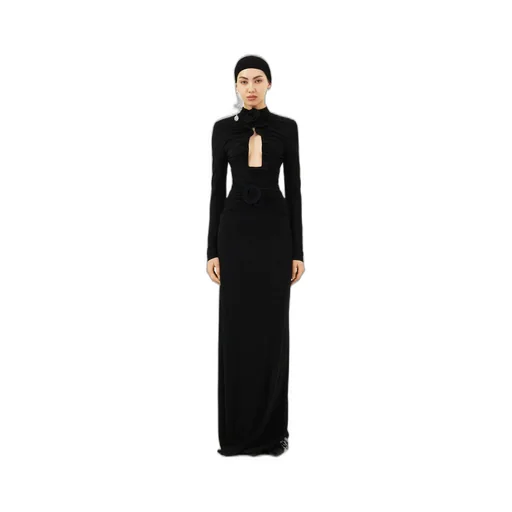 Magda Butrym Gathered High-Neck Bodysuit