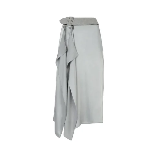 Fendi Belted Ruffled Midi Skirt