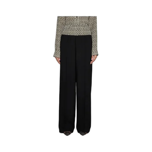 Fendi Ff Jacquard Straight-Leg Trousers