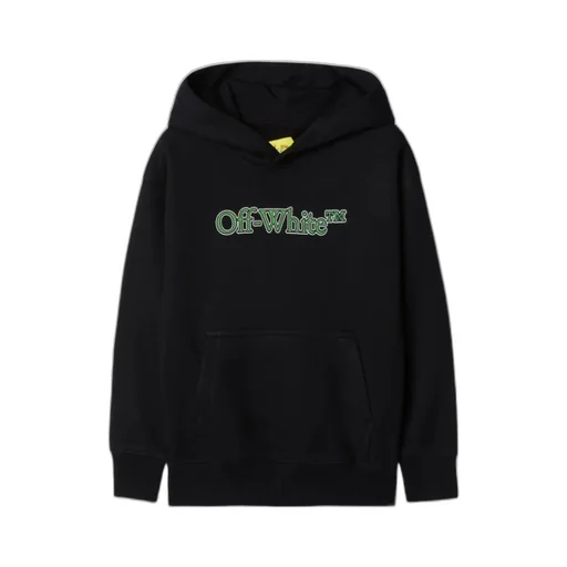 Off-White Kids Big Bookish Logo Printed Hoodie