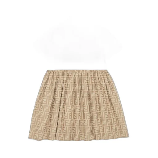 Fendi Kids Ff Jacquard Panelled Dress