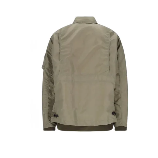 Sacai Layered Single-Breasted Zipped Jacket