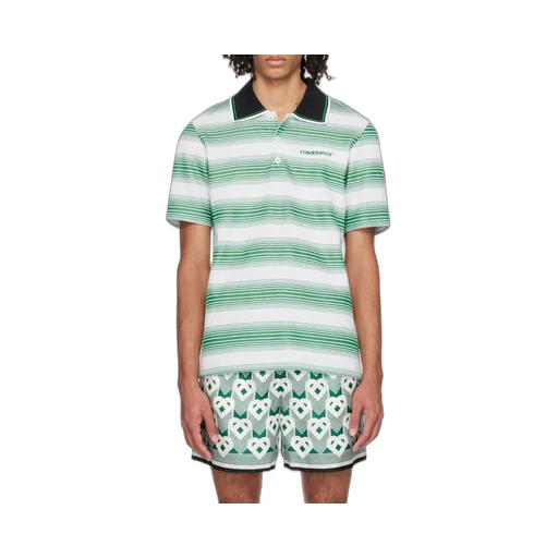 Casablanca Gradient Striped Polo Shirt