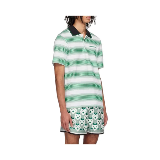 Casablanca Gradient Striped Polo Shirt