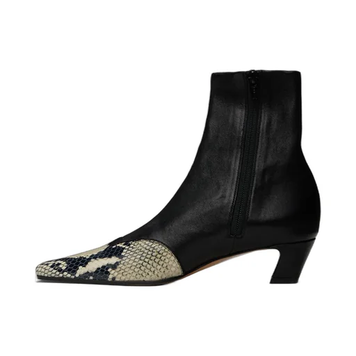 Khaite Square Toe Ankle Boots