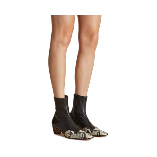 Khaite Square Toe Ankle Boots