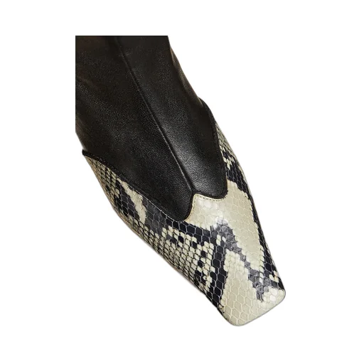 Khaite Square Toe Ankle Boots