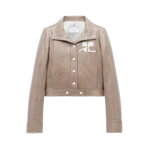 CourrÈGes Checked Vinyl Jacket