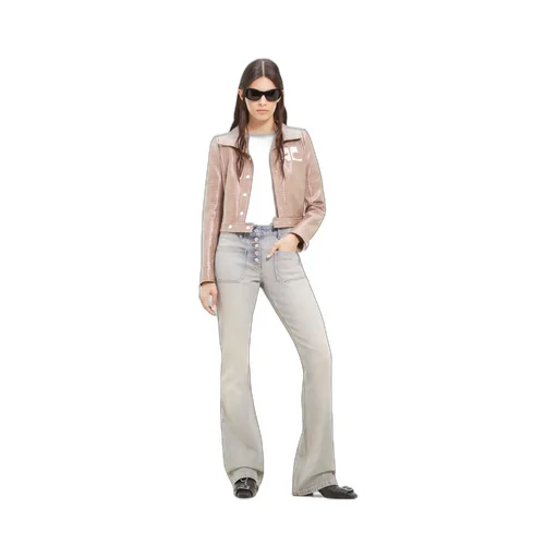 CourrÈGes Checked Vinyl Jacket