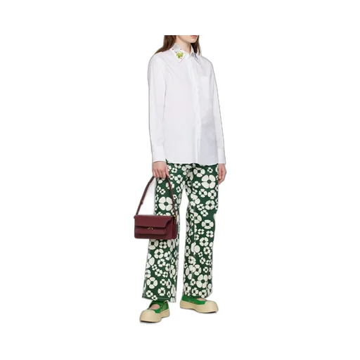 Marni New Trunk Foldover Top Shoulder Bag