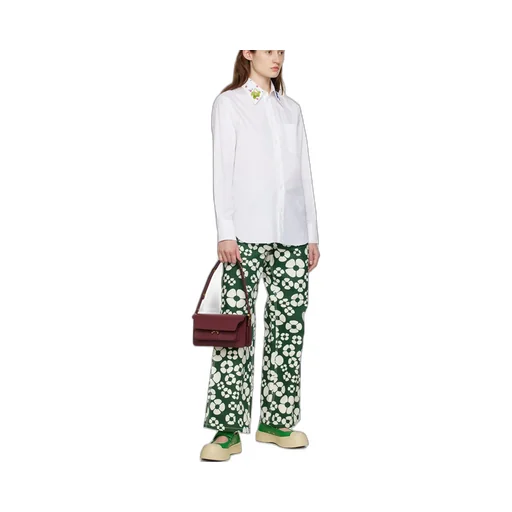 Marni New Trunk Foldover Top Shoulder Bag
