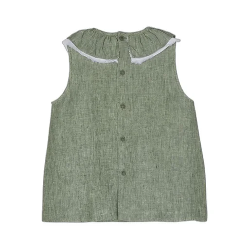 Il Gufo Crewneck Sleeveless Blouse