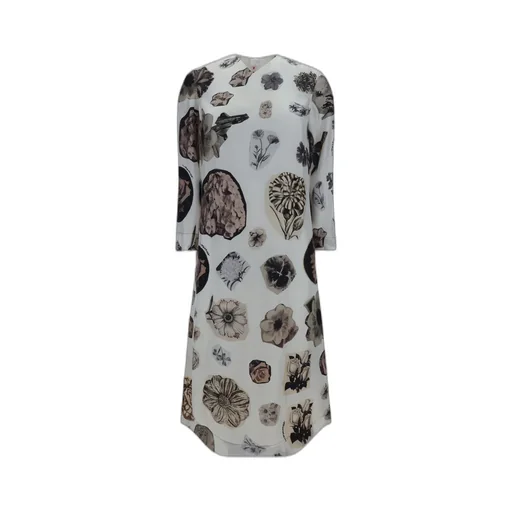 Marni Graphic Printed Long Sleeved Dress