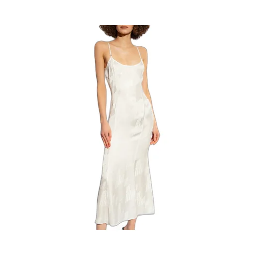 The Attico Sleeveless Satin Slip Dress