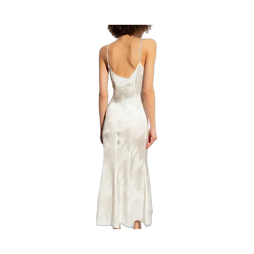 The Attico Sleeveless Satin Slip Dress
