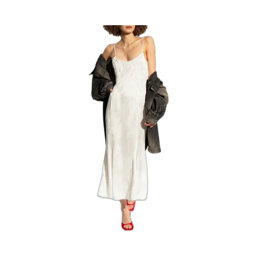 The Attico Sleeveless Satin Slip Dress