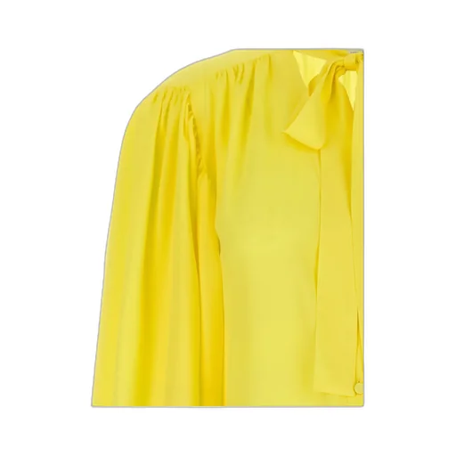 Msgm Bow Detailed Long-Sleeved Shirt