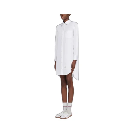 Thom Browne Collared Button-Up Shirt Dress