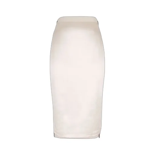 Fendi Logo Patch Midi Pencil Skirt