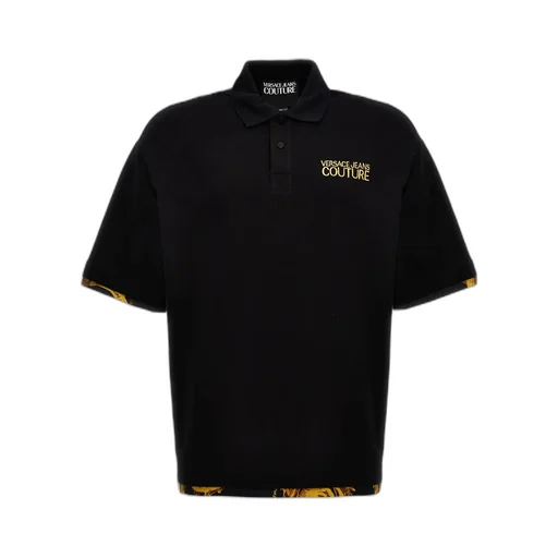 Versace Jeans Couture Logo-Embroidered Short-Sleeved Polo Shirt