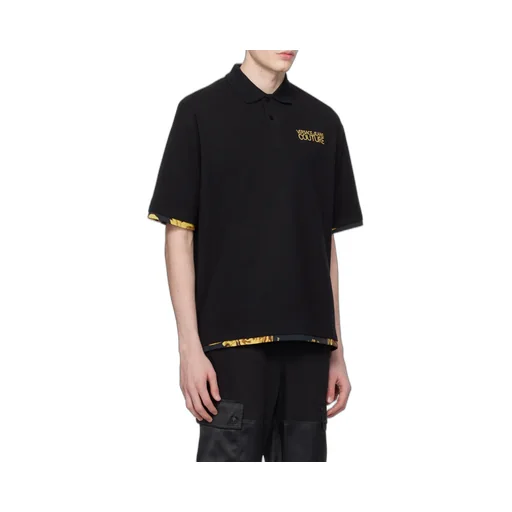 Versace Jeans Couture Logo-Embroidered Short-Sleeved Polo Shirt