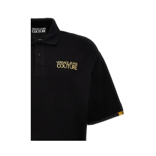 Versace Jeans Couture Logo-Embroidered Short-Sleeved Polo Shirt