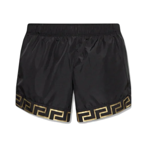 Greca Logo-Print Shorts