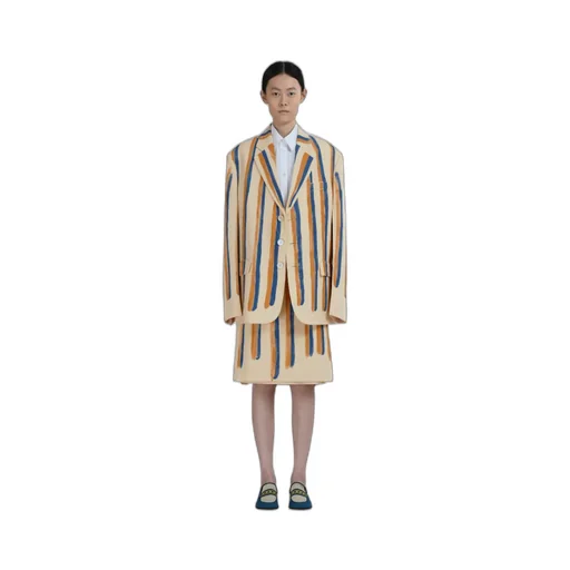 Marni Waterfall Stripe Printed Blazer