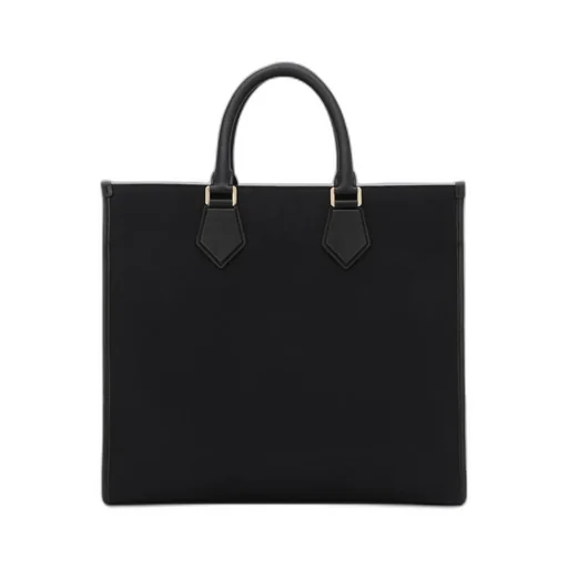 Dolce & Gabbana Logo Patch Strapped Tote Bag